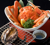 【HP限定！土曜日お得】2人でカニ＆あわびをシェア◆少しずつ愉しめるペア料理