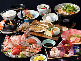 【HP限定！土曜日お得】2食付◆お刺身・焼魚の魚が選べる！お魚好き大歓迎♪名物・選魚会席